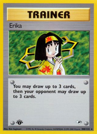 Erika (100) (1st Edition) - Gym Heroes