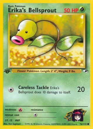 Erika's Bellsprout (76) (1st Edition) - Gym Heroes