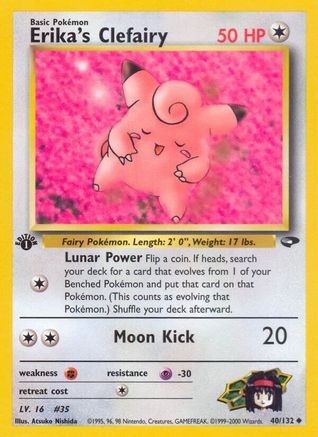 Erika's Clefairy (40) (1st Edition) - Gym Challenge