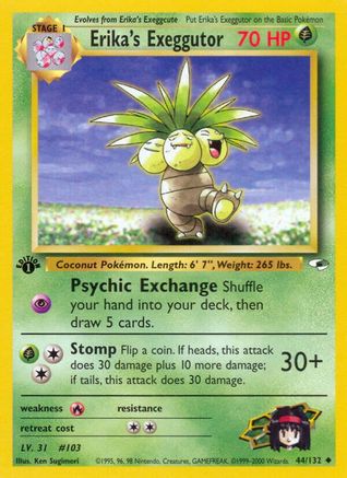 Erika's Exeggutor (44) (1st Edition) - Gym Heroes