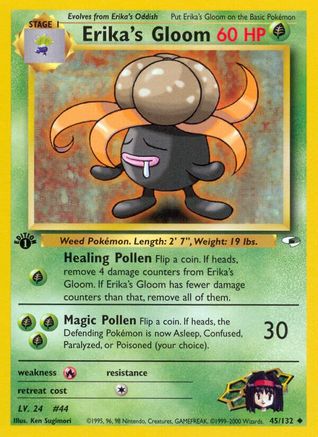 Erika's Gloom (45) (1st Edition) - Gym Heroes