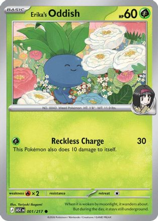 Erika's Oddish (1) Reverse Holofoil - Ascended Heroes
