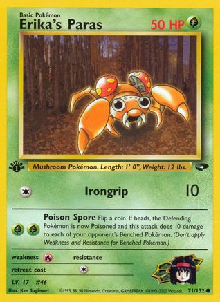 Erika's Paras (71) (1st Edition) - Gym Challenge
