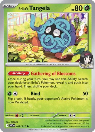 Erika's Tangela (7) Reverse Holofoil - Ascended Heroes