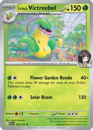 Erika's Victreebel (6) Holofoil - Ascended Heroes