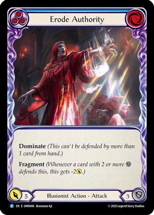 Erode Authority (Blue) (OMN046) Rainbow Foil - Omens of the Third Age