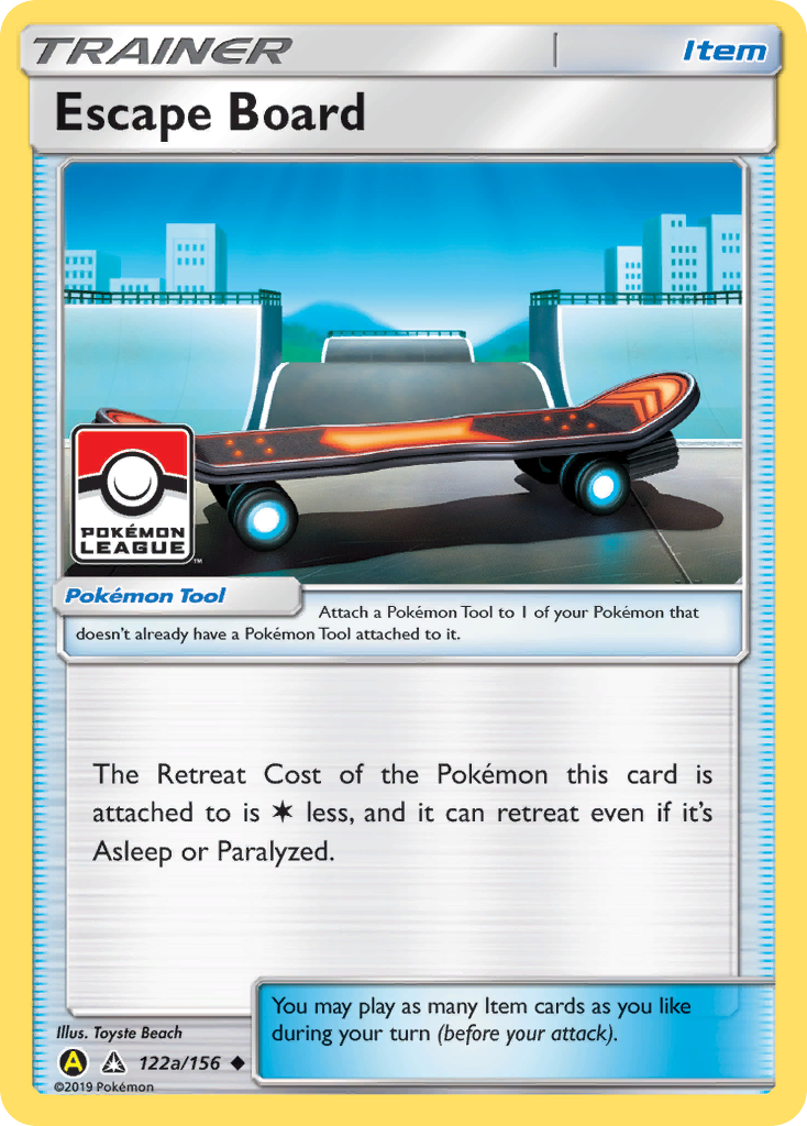 Escape Board (Pokemon League) (122a) Reverse Holofoil - Ultra Prism