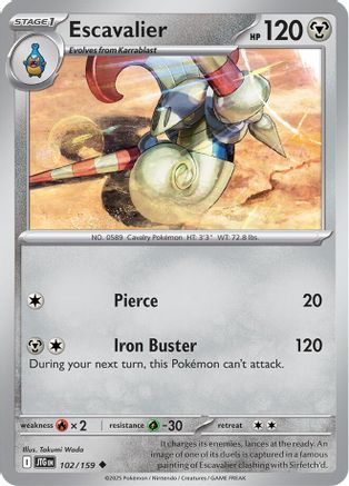Escavalier (102) Reverse Holofoil - Journey Together