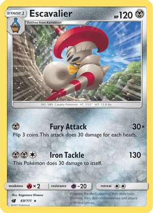 Escavalier (69) Reverse Holofoil - Crimson Invasion