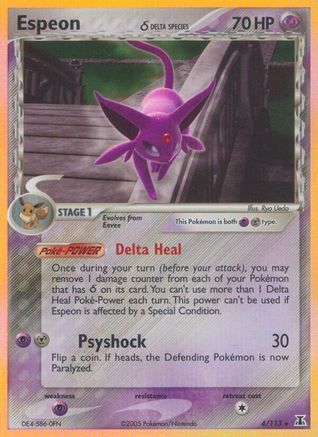Espeon (Delta Species) (4) Holofoil - Delta Species