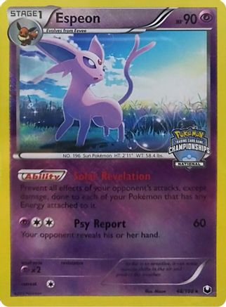 Espeon (National Championships) (48) Reverse Holofoil - Dark Explorers
