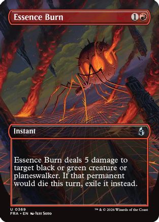 Essence Burn (Borderless) (369) Foil - Reality Fracture