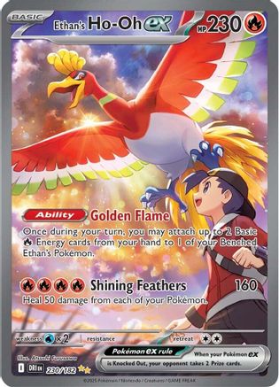 Ethan's Ho-Oh ex (Alternate Full Art) (230) Holofoil - Destined Rivals
