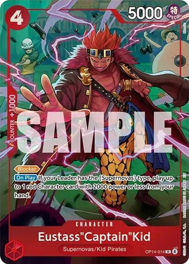 Eustass"Captain"Kid (One Piece Card Game Illustration Box Vol. 8) (OP14-014) Foil