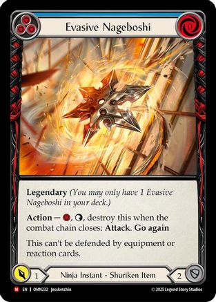 Evasive Nageboshi (Blue) (OMN232) - Omens of the Third Age