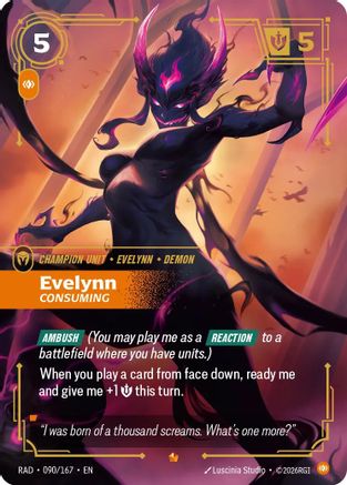 Evelynn, Consuming (090) Foil - Radiance
