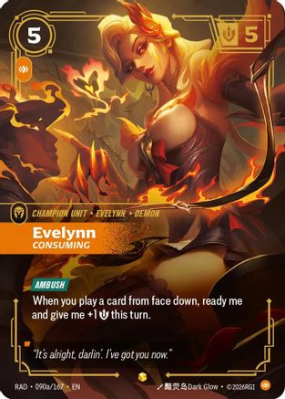 Evelynn, Consuming (Alternate Art) (090a) Foil - Radiance