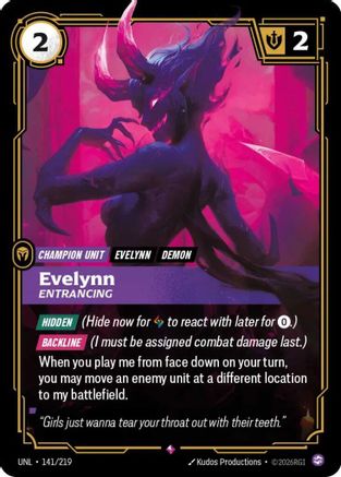 Evelynn – Entrancing (141) Foil - Unleashed