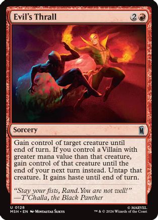 Evil's Thrall (128) Foil - Marvel Super Heroes