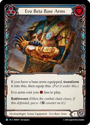 Evo Beta Base Arms (Blue) (PEN070) - Compendium of Rathe