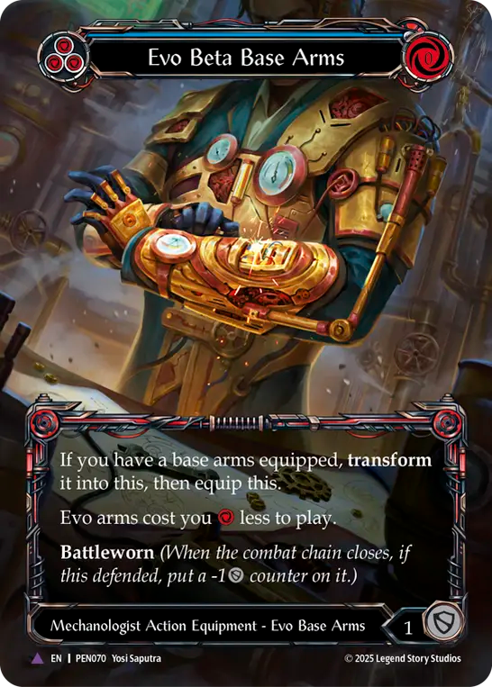 Evo Beta Base Arms (Marvel) (PEN070) Cold Foil - Compendium of Rathe