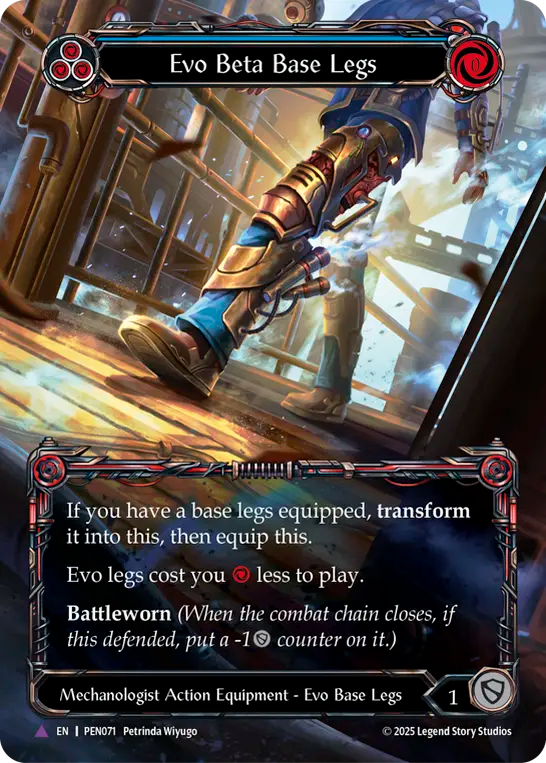 Evo Beta Base Legs (Marvel) (PEN071) Cold Foil - Compendium of Rathe