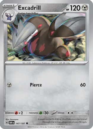 Excadrill (147) - Obsidian Flames