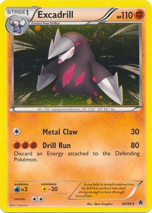 Excadrill (Cosmos Holo) (Blister Exclusive) (56) Holofoil - Emerging Powers