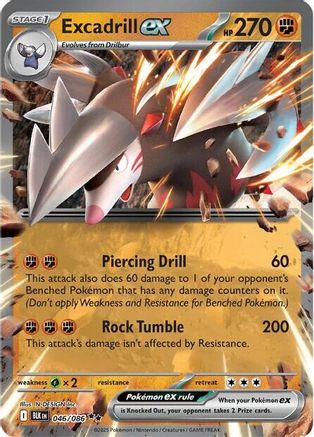 Excadrill ex (46) Holofoil - Black Bolt