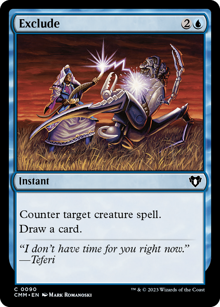 Exclude (090) Foil - Commander Masters