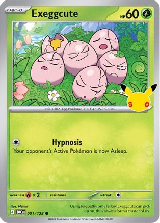 Exeggcute (1) Holofoil - 30th Celebration