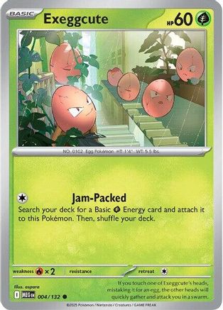 Exeggcute (4) Reverse Holofoil - Mega Evolution