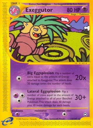 Exeggutor (13) Reverse Holofoil - Aquapolis
