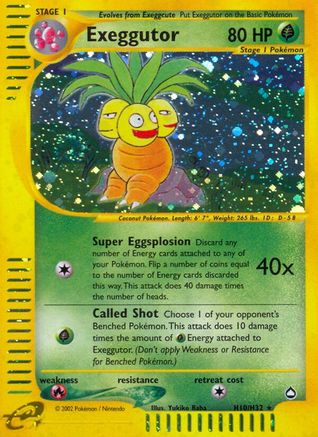 Exeggutor (H10) Holofoil - Aquapolis