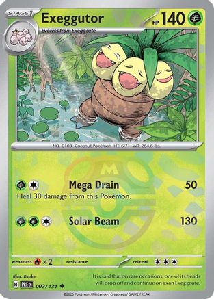 Exeggutor (Master Ball Pattern) (2) Reverse Holofoil - Prismatic Evolutions