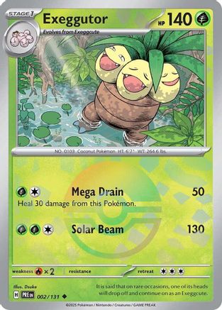 Exeggutor (Poke Ball Pattern) (2) Reverse Holofoil - Prismatic Evolutions
