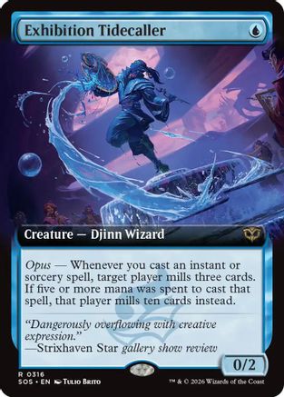 Exhibition Tidecaller (Extended Art) (316) Foil - Secrets of Strixhaven