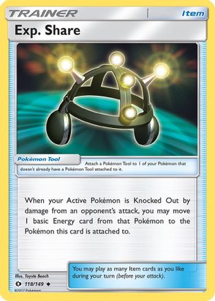 Exp. Share (118) - Sun & Moon