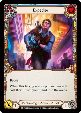 Expedite (Blue) (EVO200) Rainbow Foil - Bright Lights
