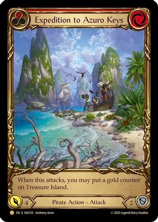 Expedition to Azuro Keys (Extended Art) (SEA155) Cold Foil - High Seas