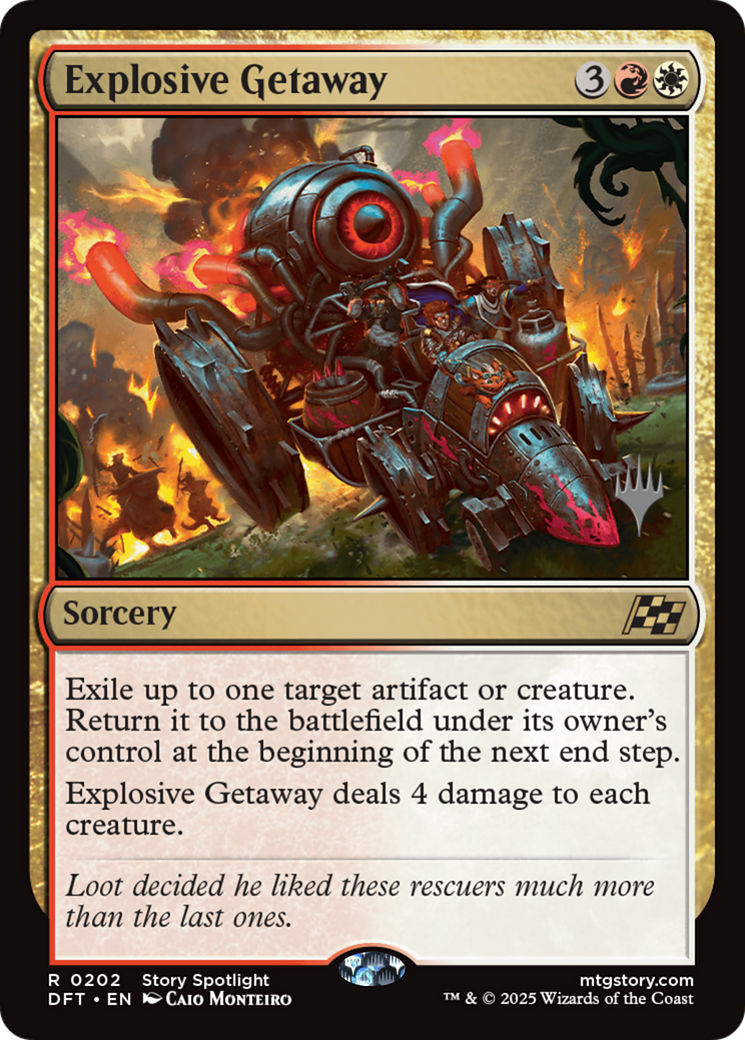 Explosive Getaway (Promo Pack) (202) Foil - Aetherdrift