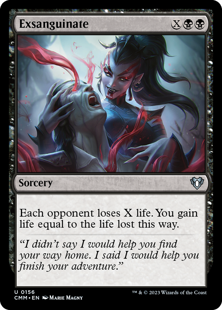 Exsanguinate (156) Foil - Commander Masters