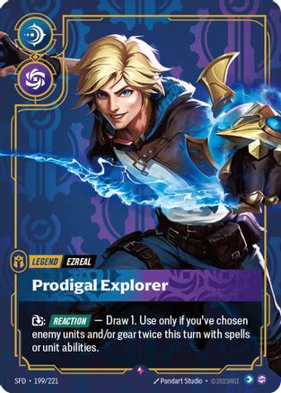 Ezreal – Prodigal Explorer (199) Foil - Spiritforged