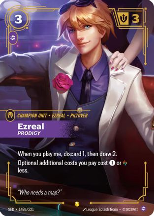 Ezreal – Prodigy (Alternate Art) (149a) Foil - Spiritforged