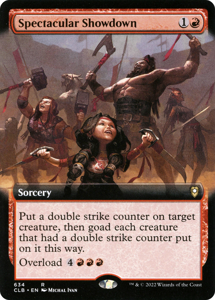 Spectacular Showdown (Extended Art) (634) - Commander Legends: Battle for Baldur's Gate