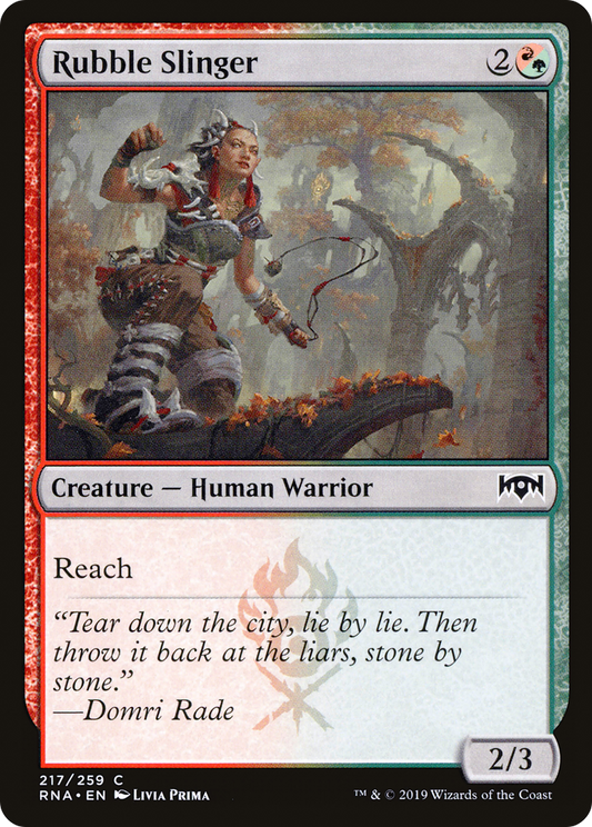 Rubble Slinger [Ravnica Allegiance] Foil