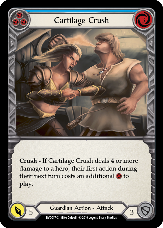 Cartilage Crush (Blue) [BVO017-C] (Bravo Hero Deck)  1st Edition Normal | Silver Goblin