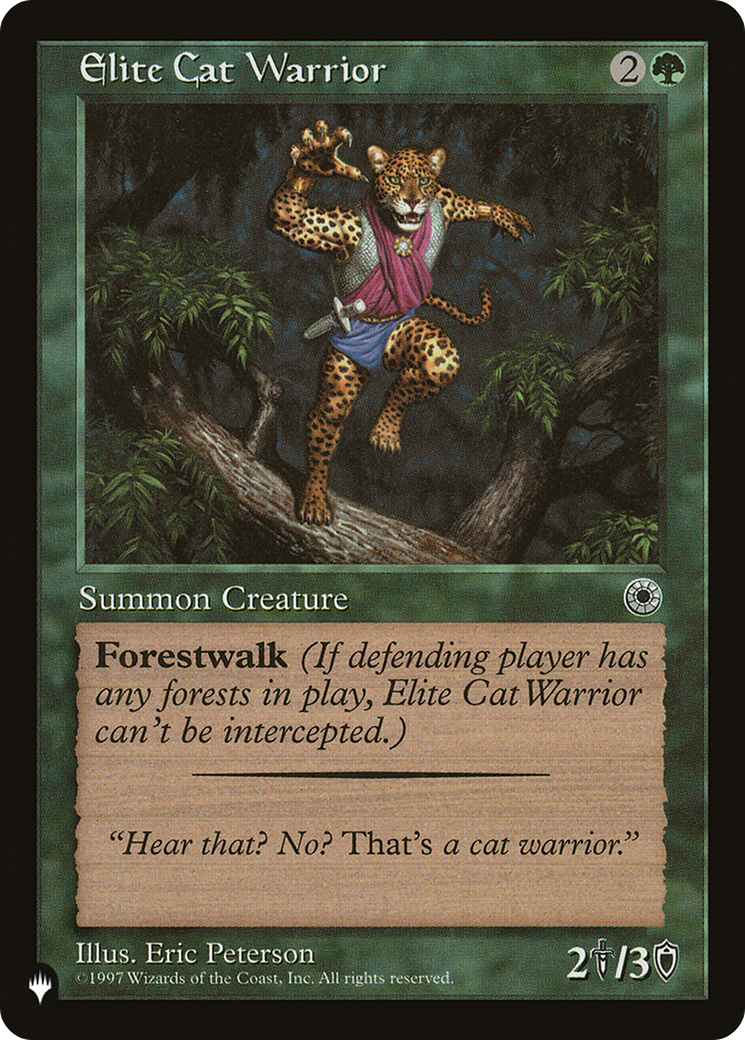 Elite Cat Warrior (Retro) (POR-163) - The List