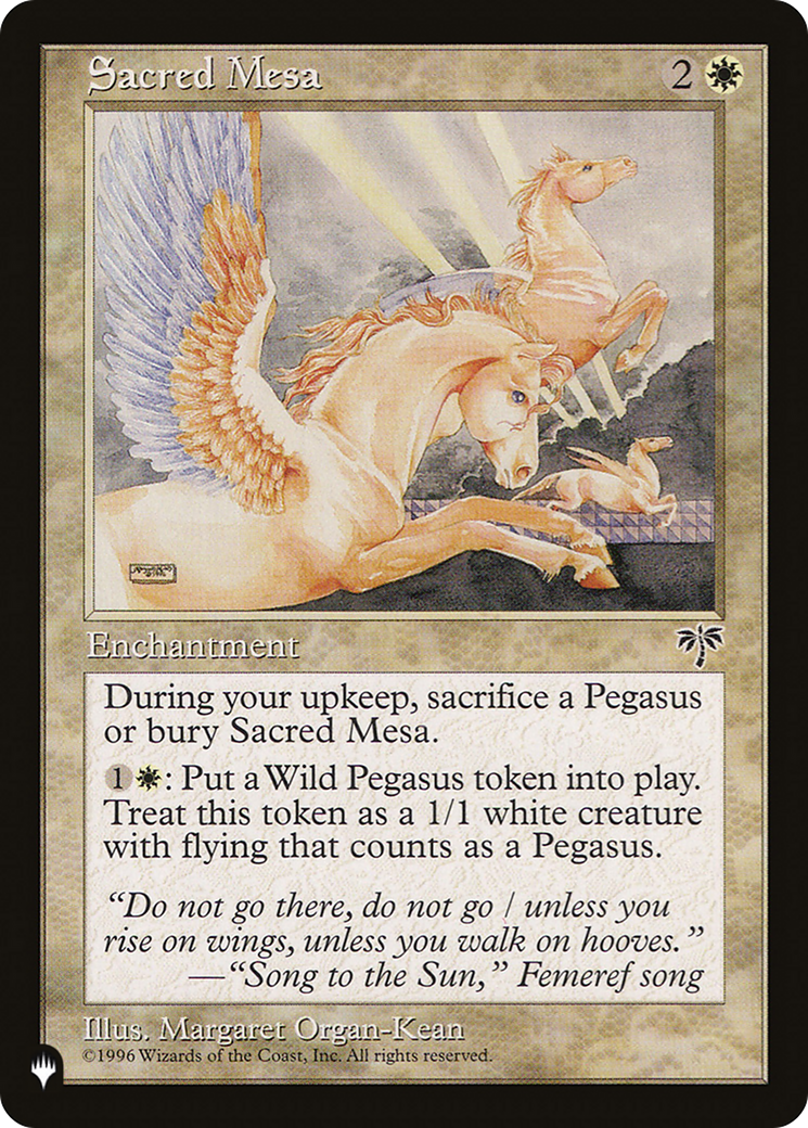 Sacred Mesa (Retro) (MIR-37) - The List