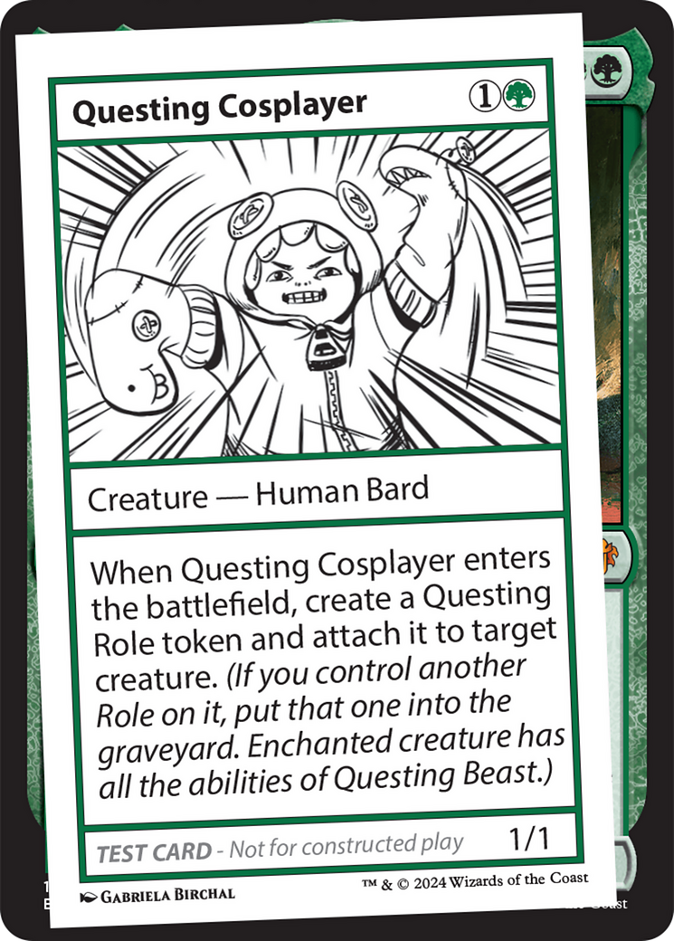 Questing Cosplayer [Mystery Booster 2 Playtest Cards] | Silver Goblin